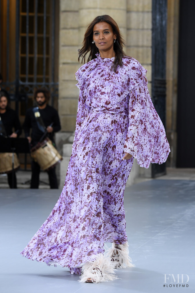 Liya Kebede featured in  the L\'Oreal Paris fashion show for Spring/Summer 2020