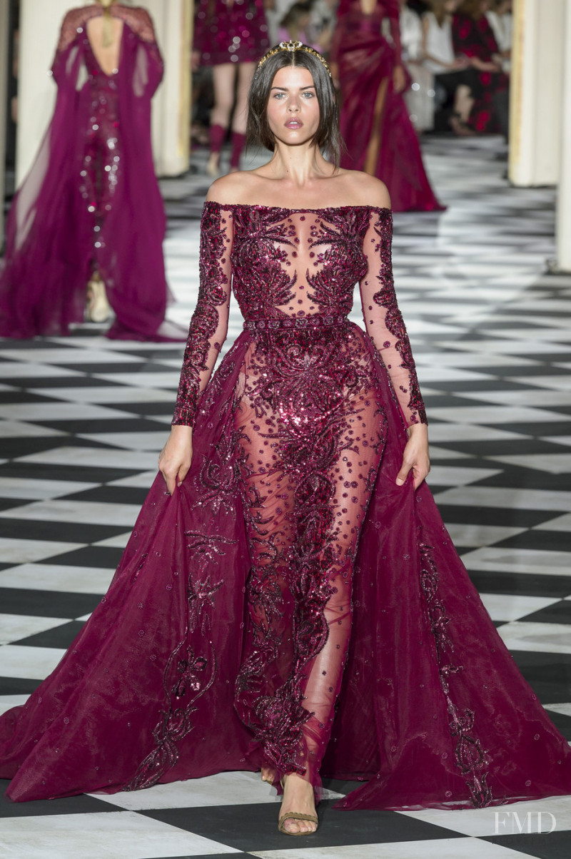 Georgia Fowler featured in  the Zuhair Murad fashion show for Autumn/Winter 2018