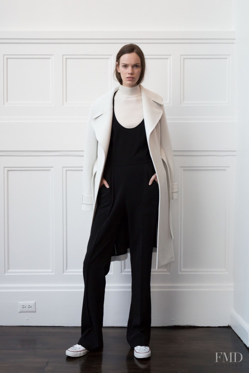 Shannon Keenan featured in  the A.L.C. fashion show for Resort 2016