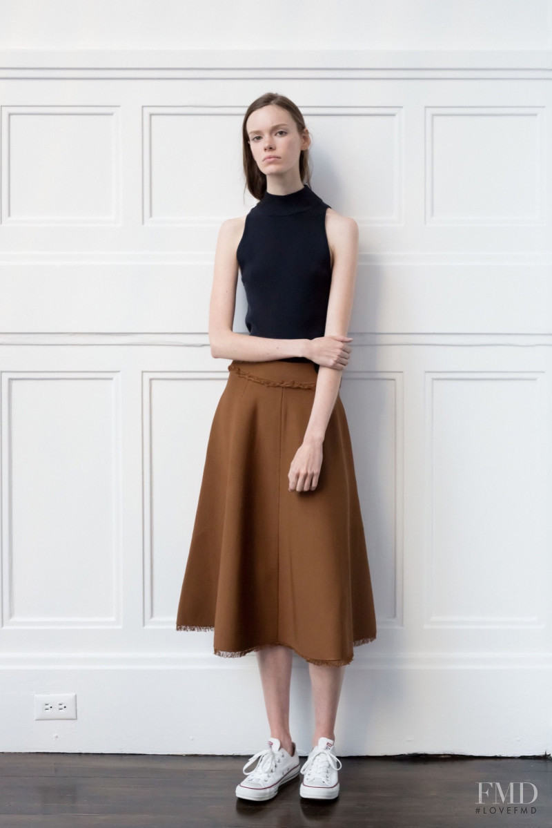 Shannon Keenan featured in  the A.L.C. fashion show for Resort 2016