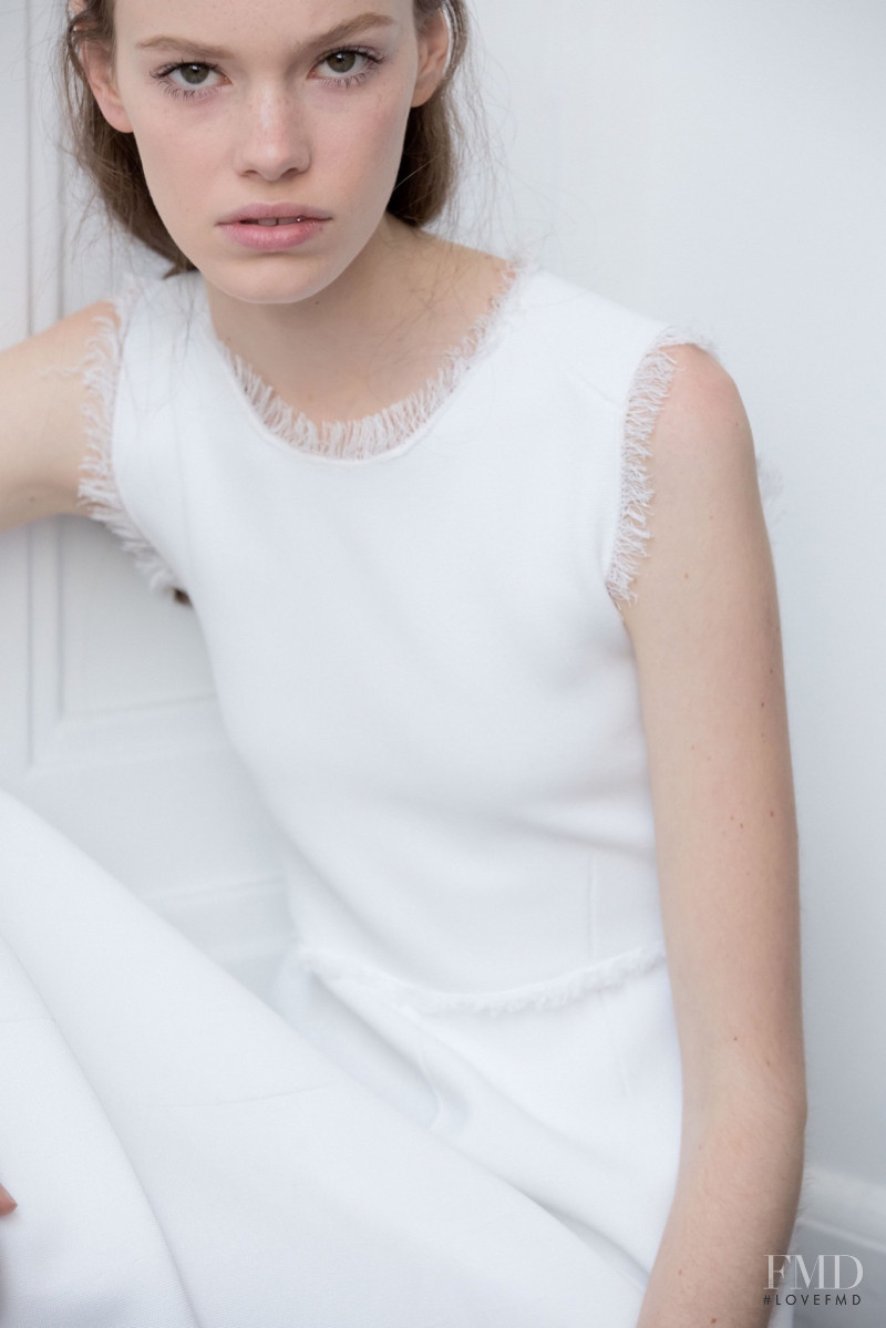 Shannon Keenan featured in  the A.L.C. fashion show for Resort 2016