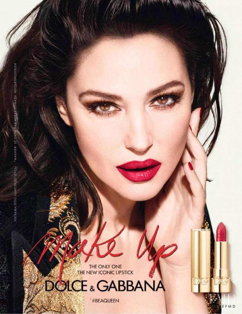 Monica Bellucci featured in  the Dolce & Gabbana Beauty advertisement for Autumn/Winter 2019