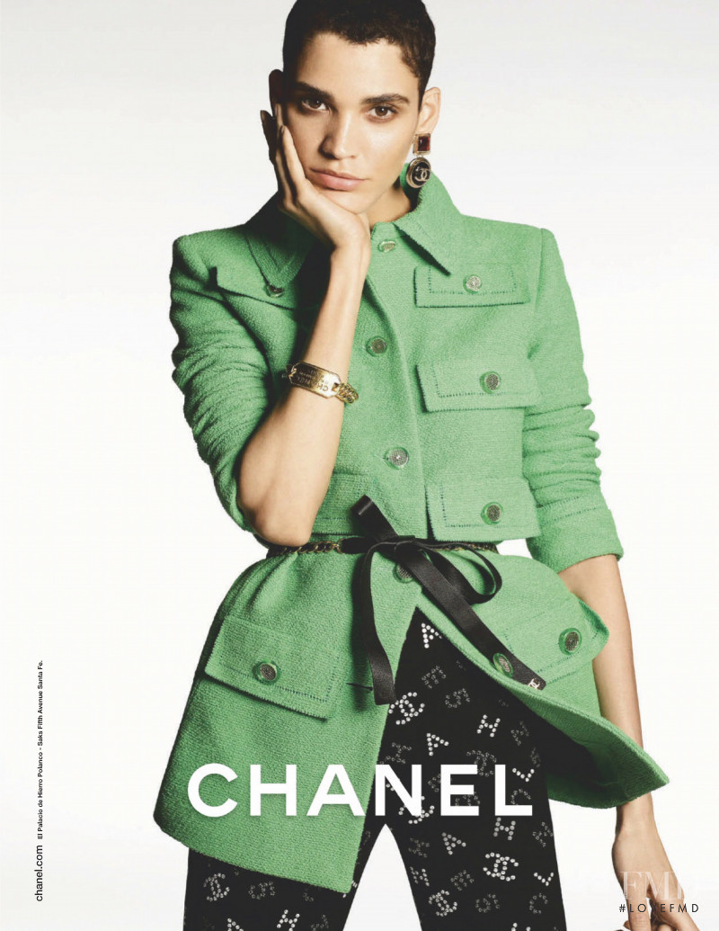Kerolyn Soares featured in  the Chanel advertisement for Resort 2020