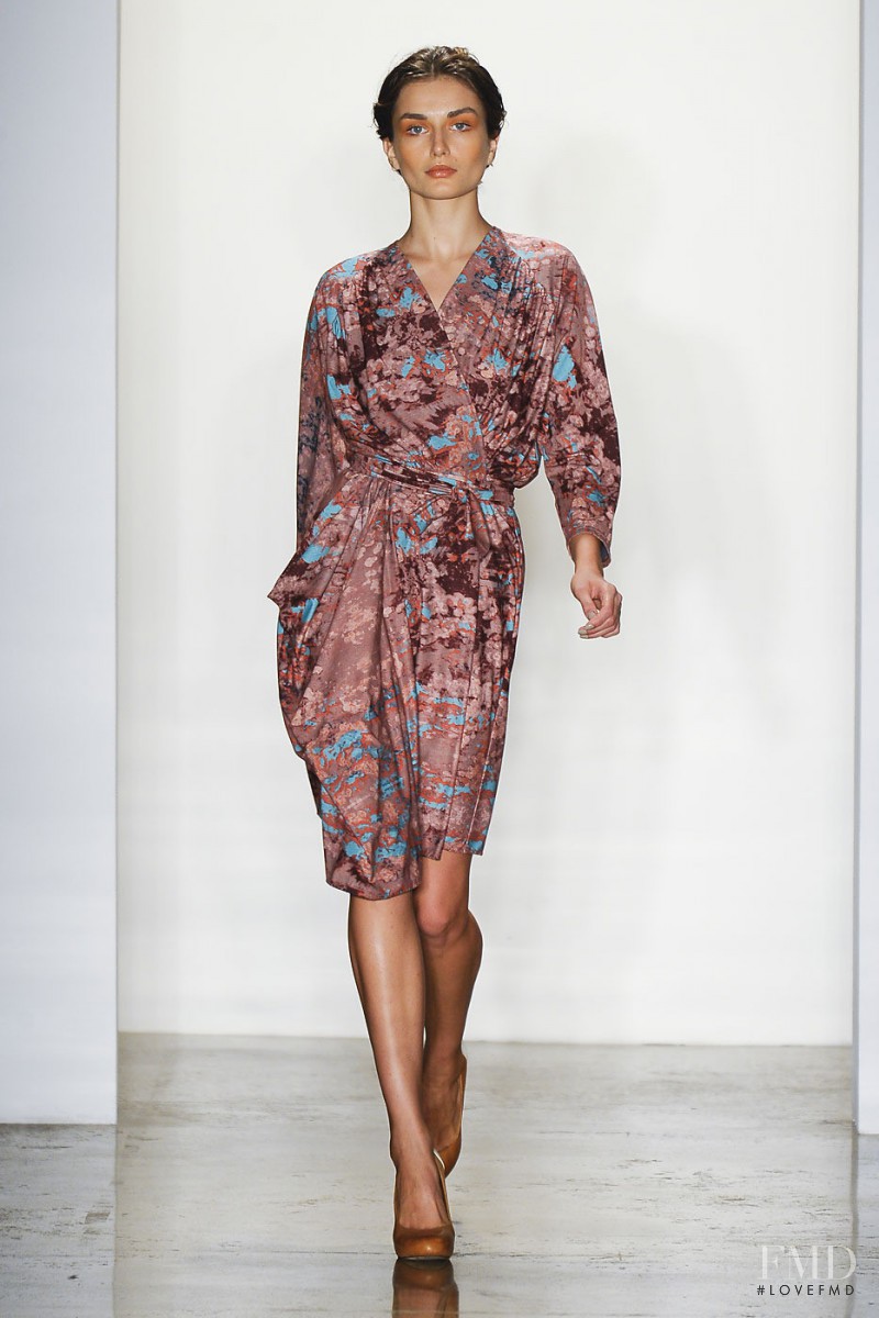 Andreea Diaconu featured in  the Costello Tagliapietra fashion show for Spring/Summer 2012