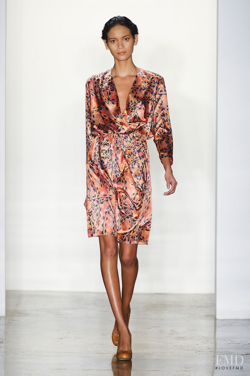 Juana Burga featured in  the Costello Tagliapietra fashion show for Spring/Summer 2012