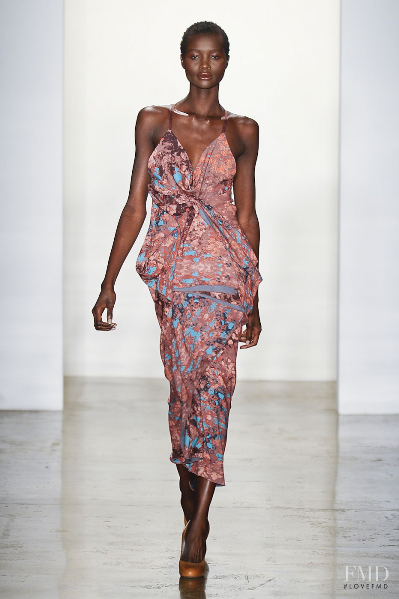 Ataui Deng featured in  the Costello Tagliapietra fashion show for Spring/Summer 2012