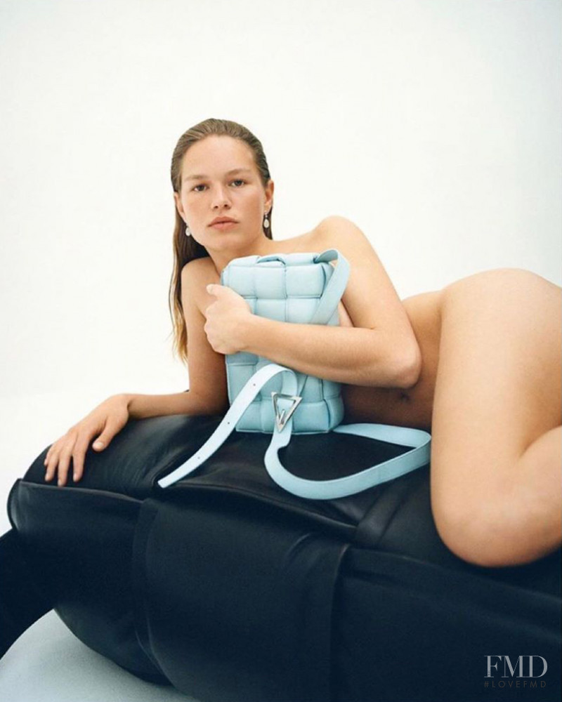Anna Ewers featured in  the Bottega Veneta Pre Spring 2020 advertisement for Pre-Spring 2020