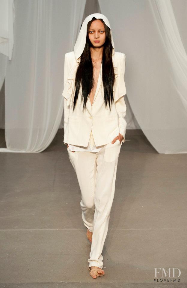 Wang Jing featured in  the Kimberly Ovitz fashion show for Spring/Summer 2012