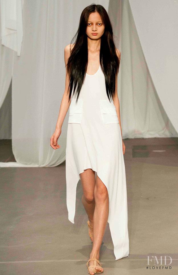 Wang Jing featured in  the Kimberly Ovitz fashion show for Spring/Summer 2012