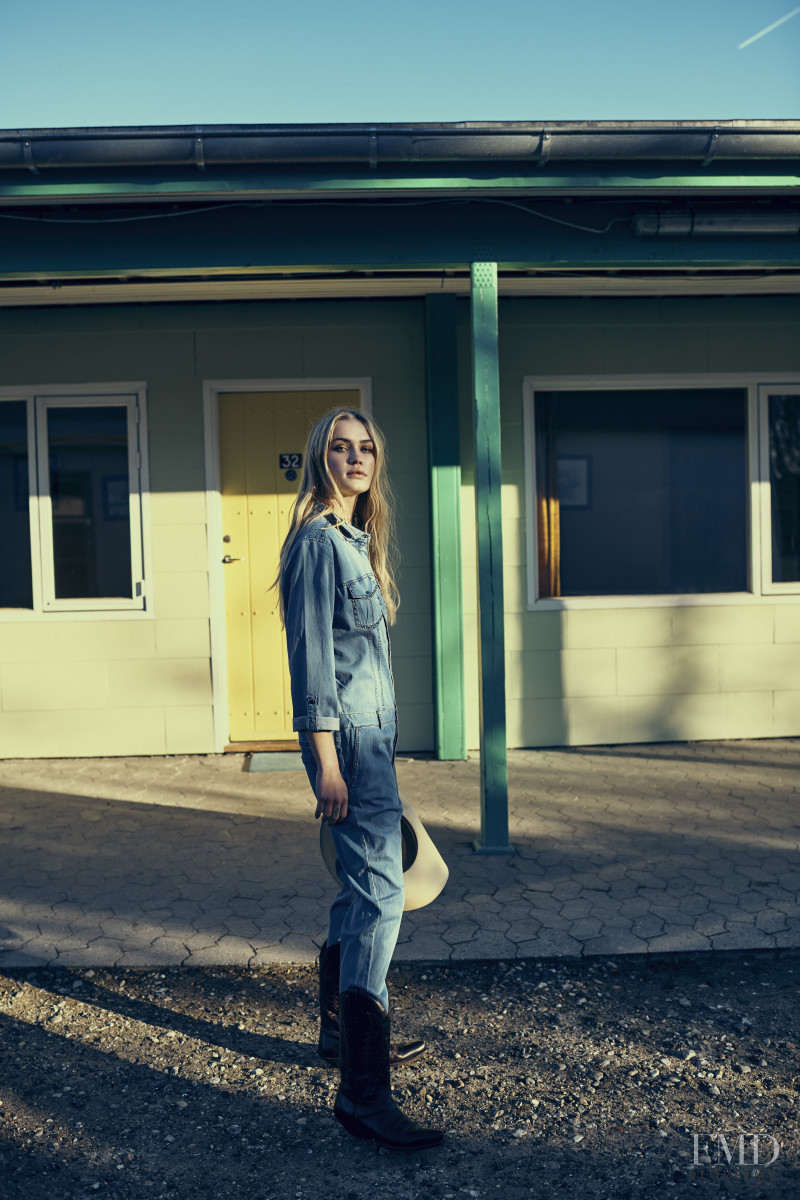 Camilla Forchhammer Christensen featured in  the Pulz Jeans advertisement for Spring 2019