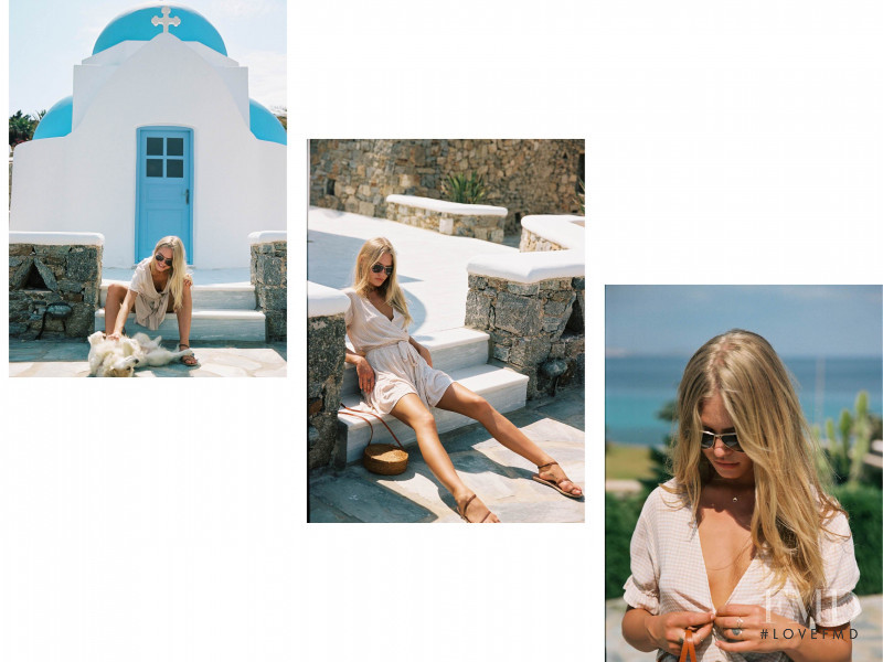 Camilla Forchhammer Christensen featured in  the Faithfull The Brand lookbook for Resort 2018