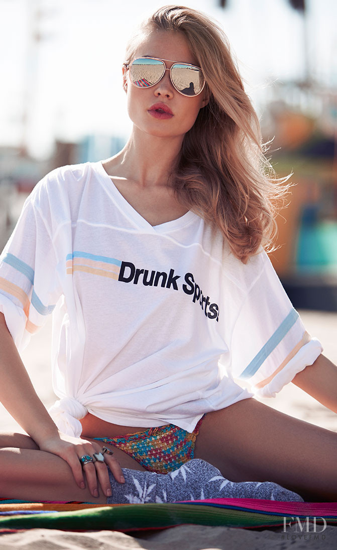 Camilla Forchhammer Christensen featured in  the REVOLVE Cruisin\' Santa Cruz lookbook for Summer 2015