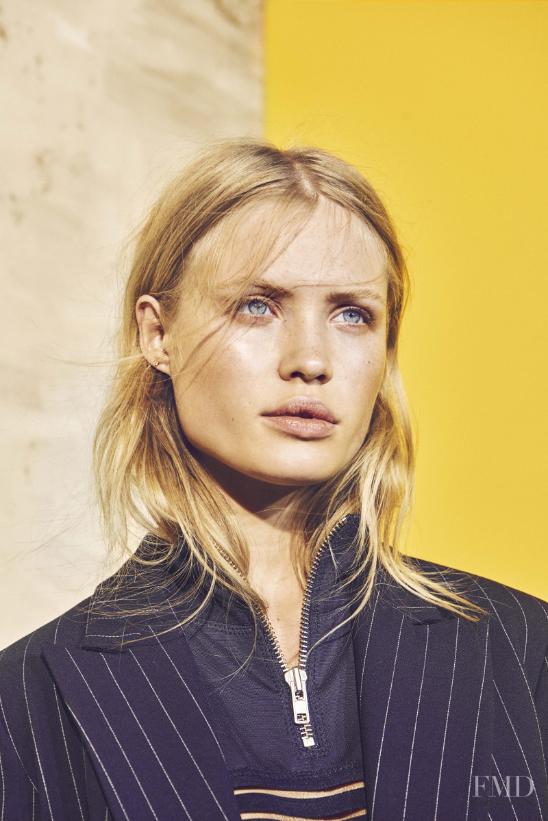 Camilla Forchhammer Christensen featured in  the Ganni advertisement for Spring/Summer 2016