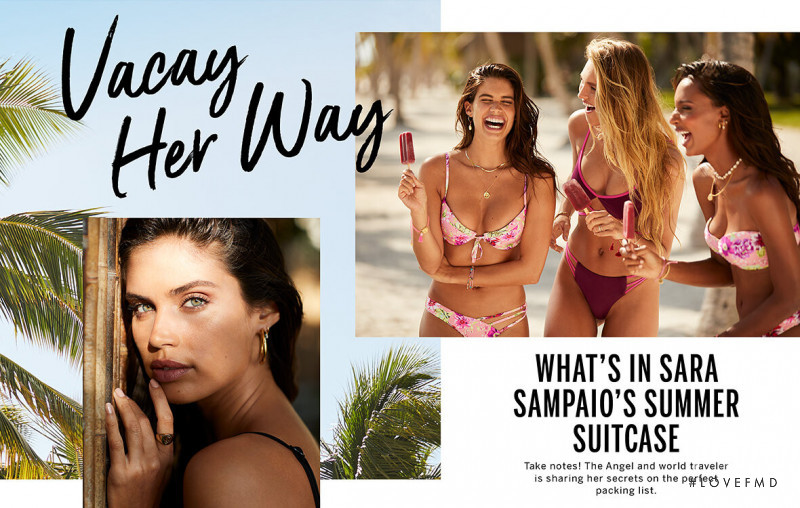 Sara Sampaio featured in  the Victoria\'s Secret Swim catalogue for Autumn/Winter 2019