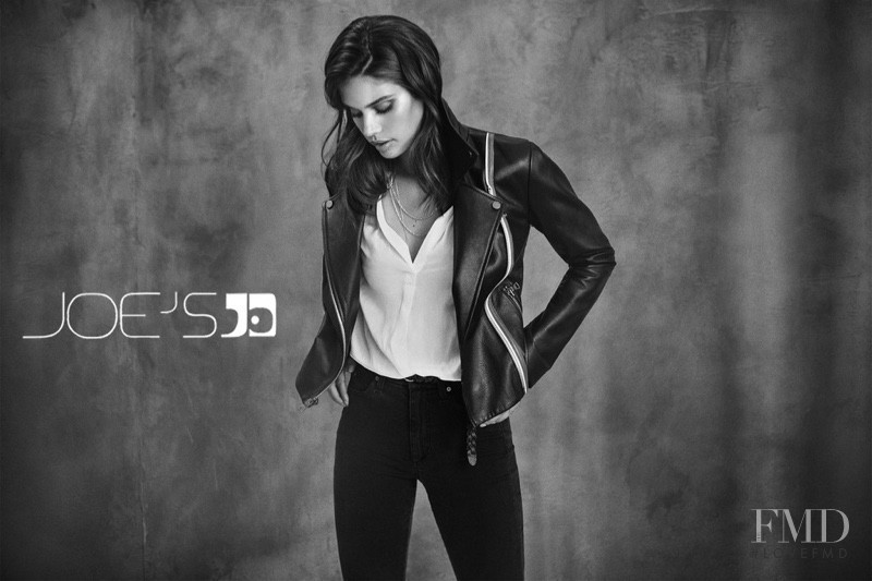 Sara Sampaio featured in  the Joe\'s Jeans advertisement for Autumn/Winter 2018