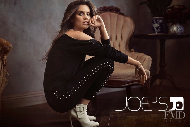 Sara Sampaio featured in  the Joe\'s Jeans advertisement for Autumn/Winter 2018