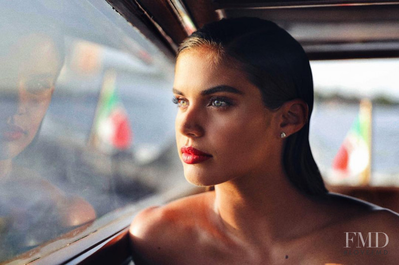 Sara Sampaio featured in  the Armani Beauty advertisement for Autumn/Winter 2018