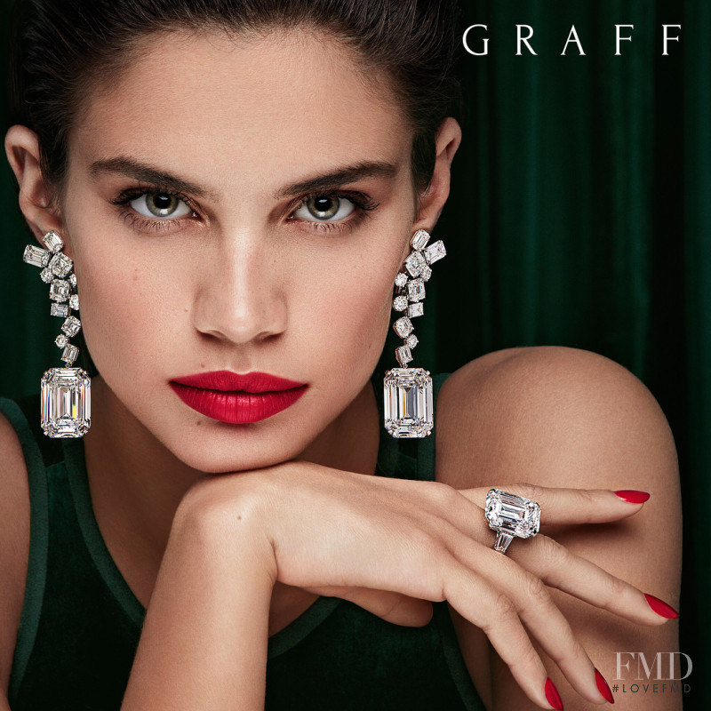 Sara Sampaio featured in  the Graff Diamonds advertisement for Spring/Summer 2018