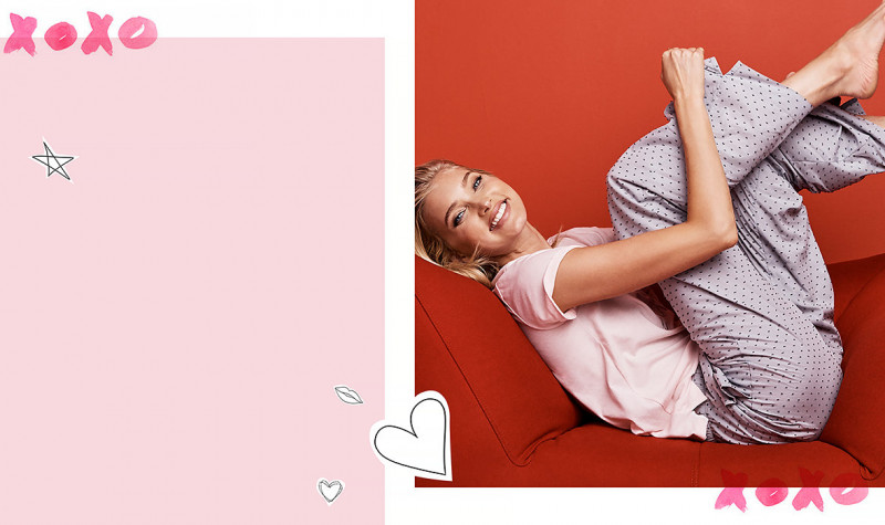 Elsa Hosk featured in  the Victoria\'s Secret Valentine Days advertisement for Spring 2018