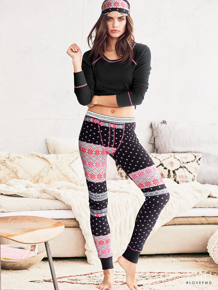 Sara Sampaio featured in  the Victoria\'s Secret Sleepwear catalogue for Spring/Summer 2016