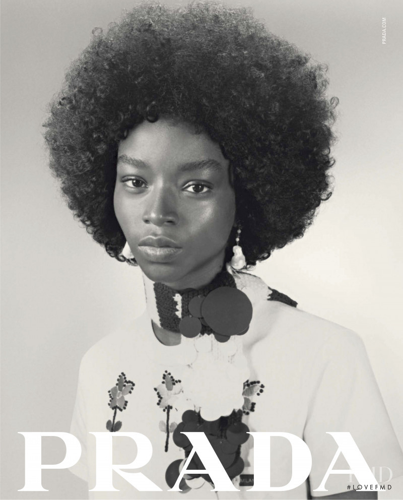 Kyla Ramsey featured in  the Prada Resort 2020 advertisement for Resort 2020