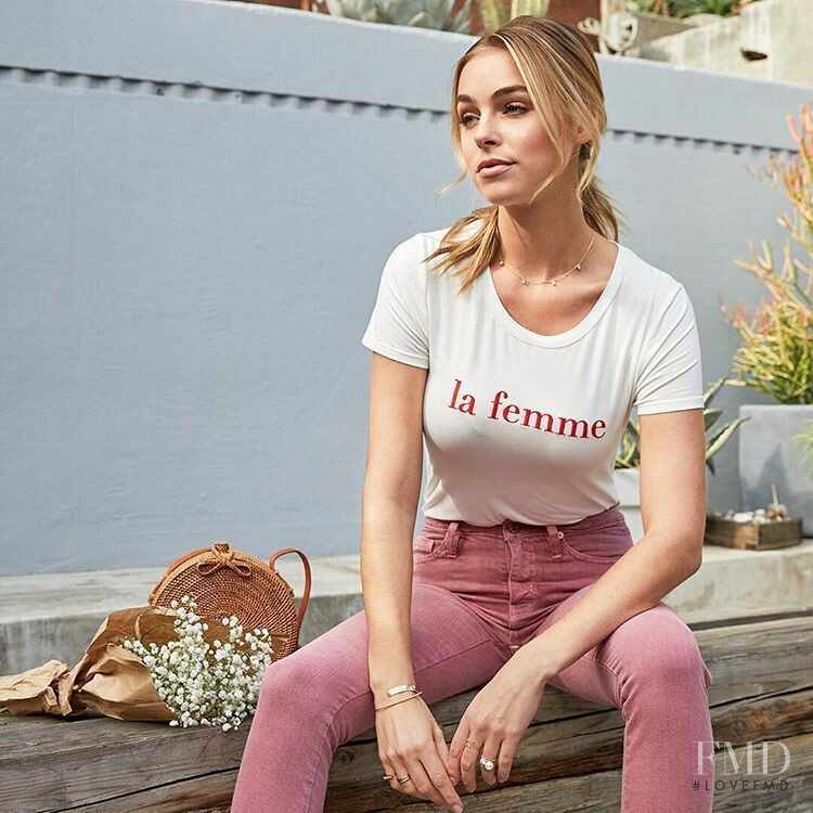 Elizabeth Turner featured in  the Miss Me Jeans advertisement for Spring/Summer 2019