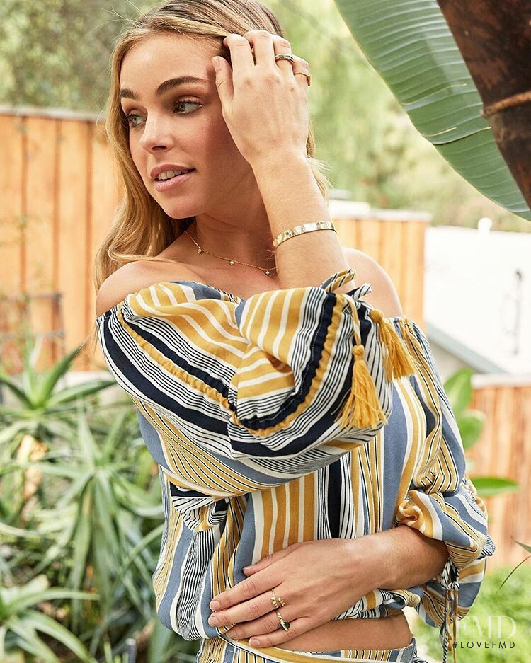 Elizabeth Turner featured in  the Miss Me Jeans advertisement for Spring/Summer 2019