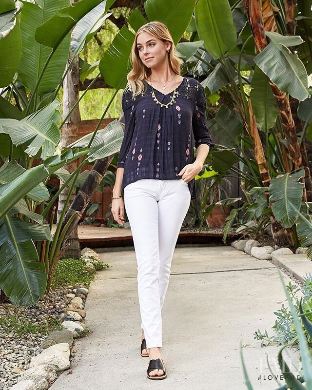 Elizabeth Turner featured in  the Miss Me Jeans advertisement for Spring/Summer 2019