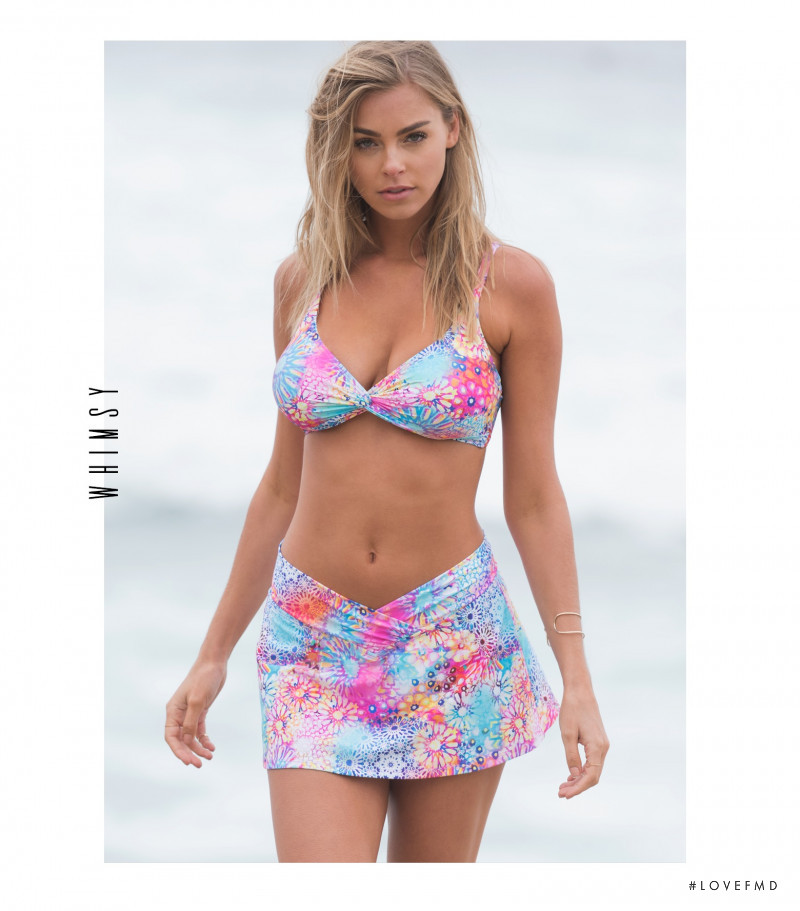 Elizabeth Turner featured in  the Sunsets Separates advertisement for Spring/Summer 2018