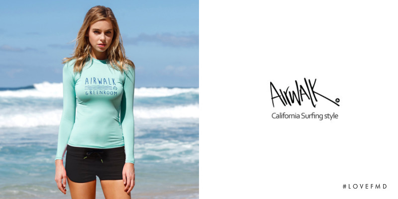 Elizabeth Turner featured in  the Airwalk advertisement for Spring/Summer 2017