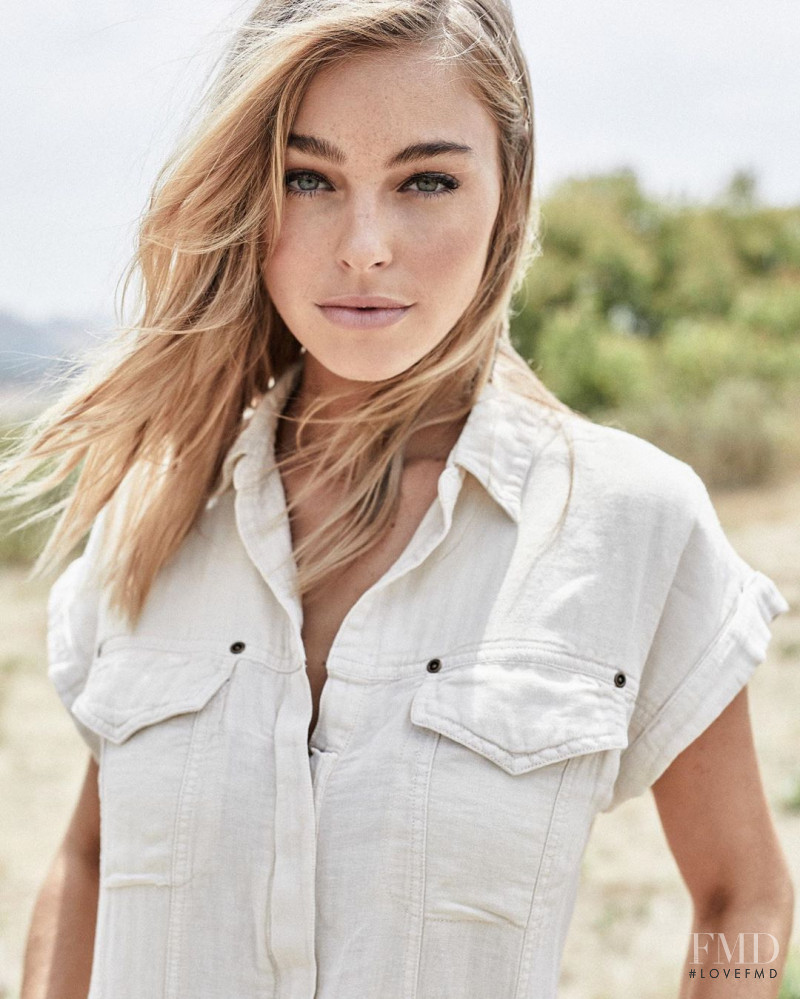 Elizabeth Turner featured in  the Free People advertisement for Autumn/Winter 2019