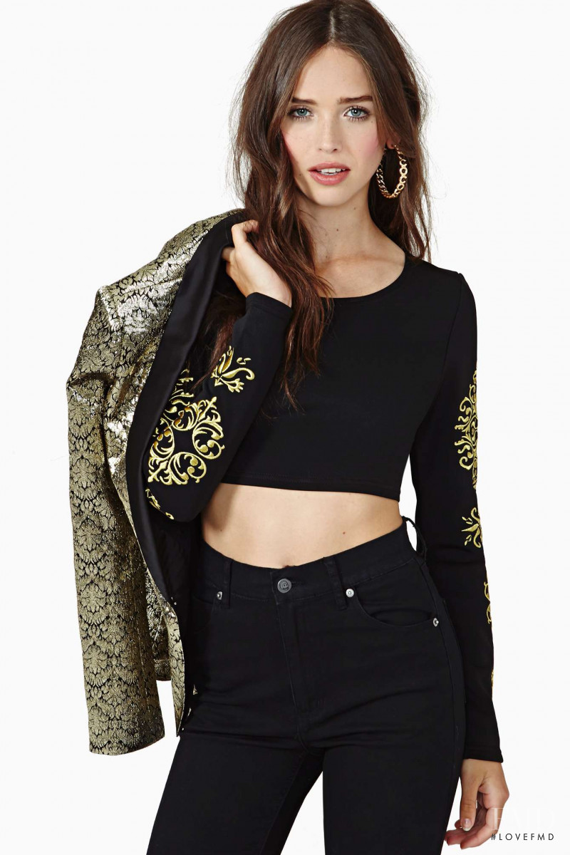 Carolina Sanchez featured in  the Nasty Gal catalogue for Winter 2013