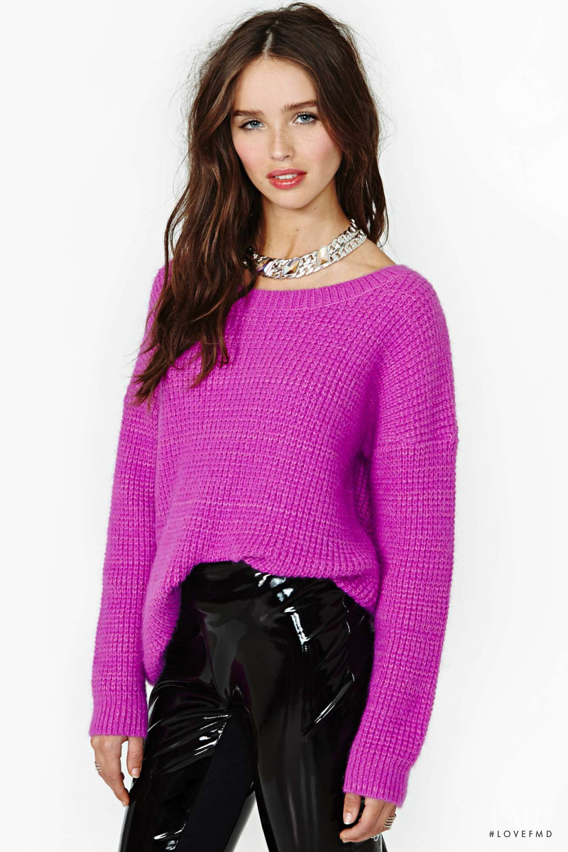 Carolina Sanchez featured in  the Nasty Gal catalogue for Winter 2013