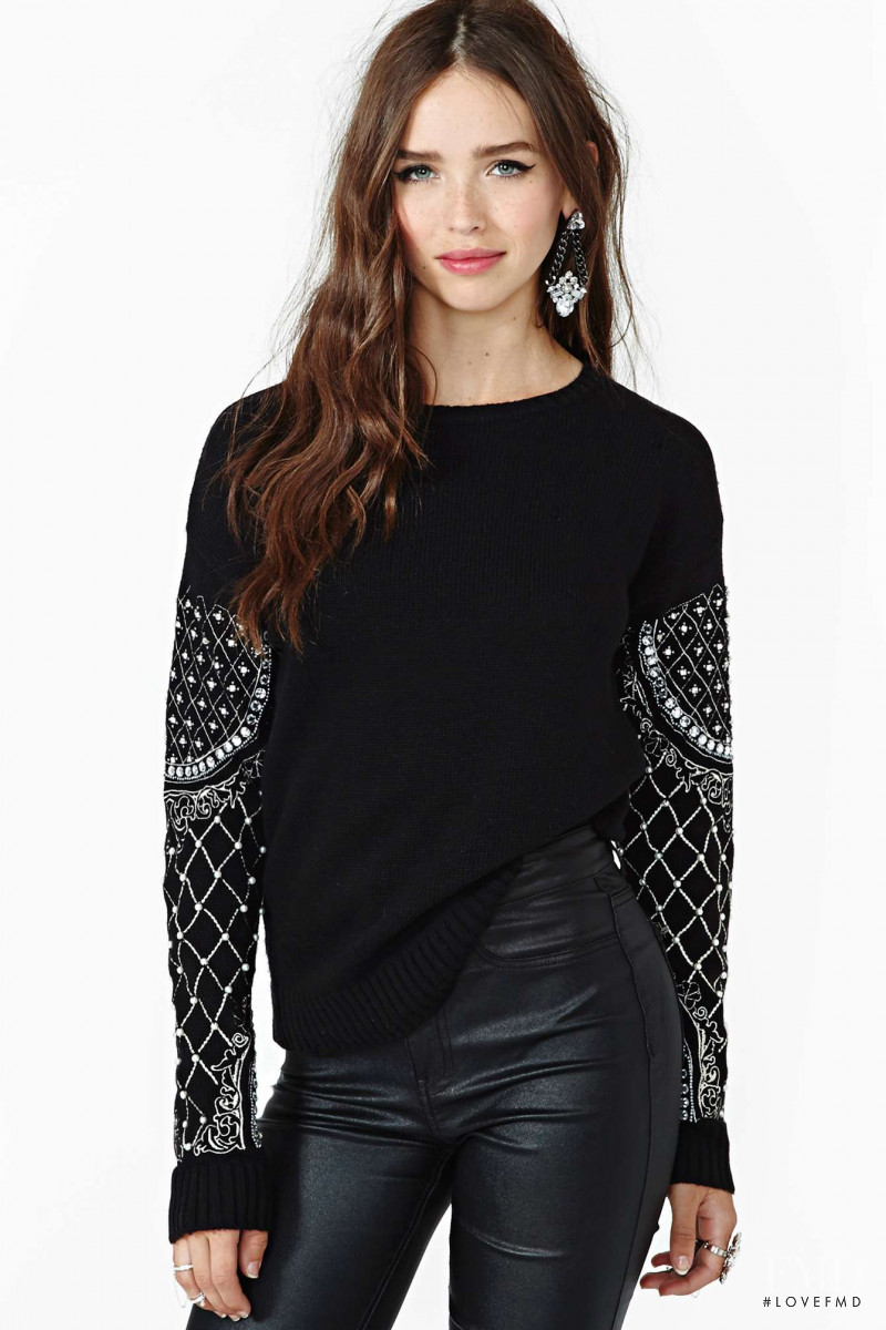 Carolina Sanchez featured in  the Nasty Gal catalogue for Winter 2013