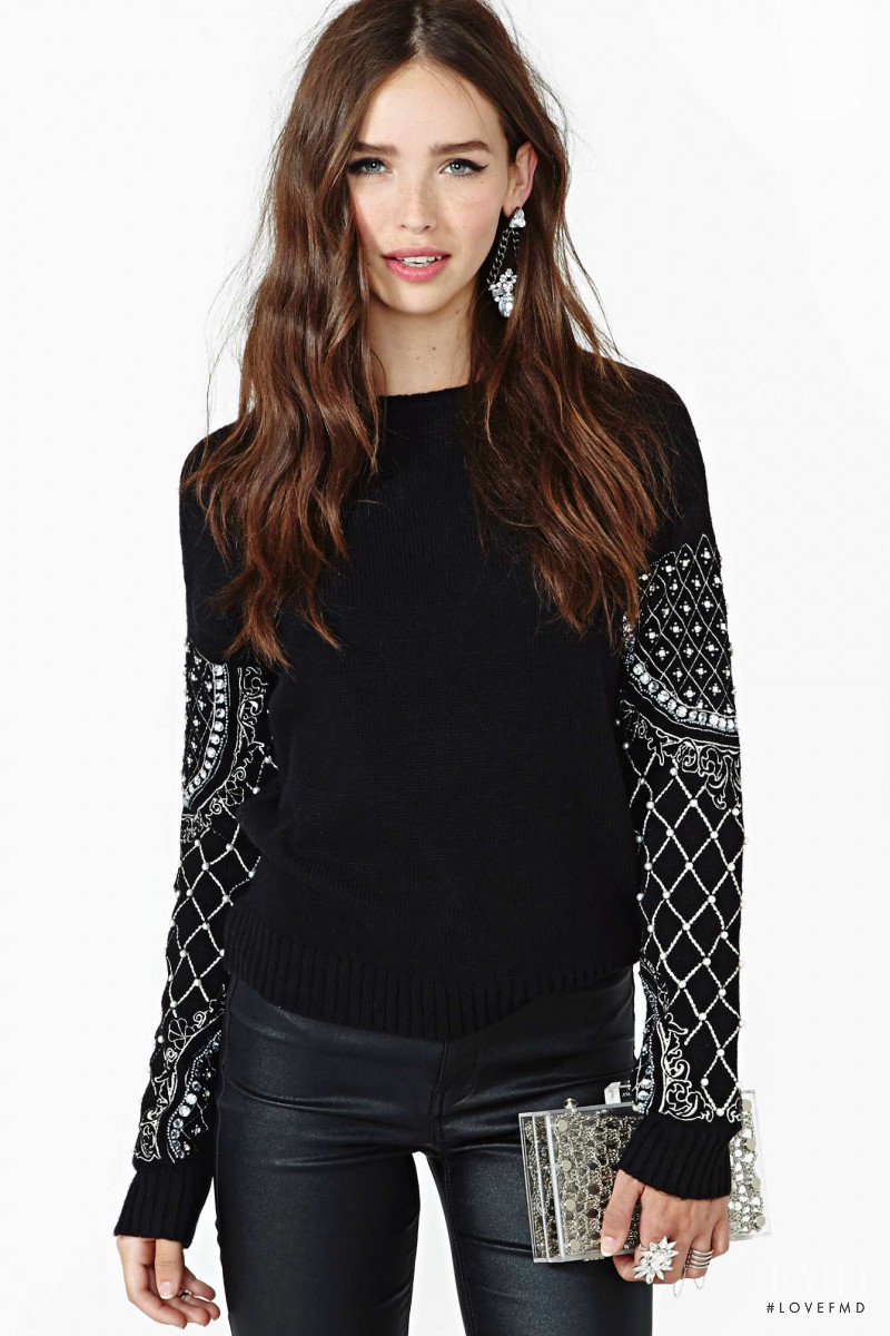 Carolina Sanchez featured in  the Nasty Gal catalogue for Winter 2013