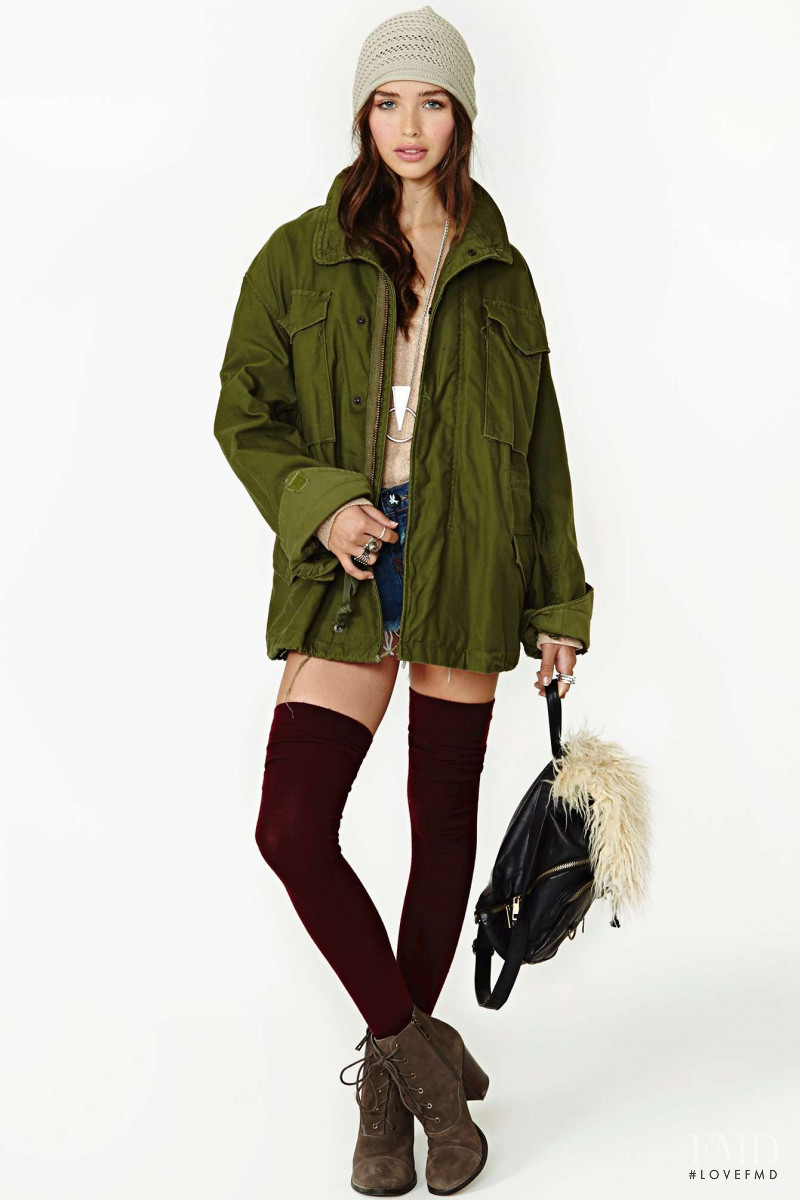 Carolina Sanchez featured in  the Nasty Gal catalogue for Winter 2013