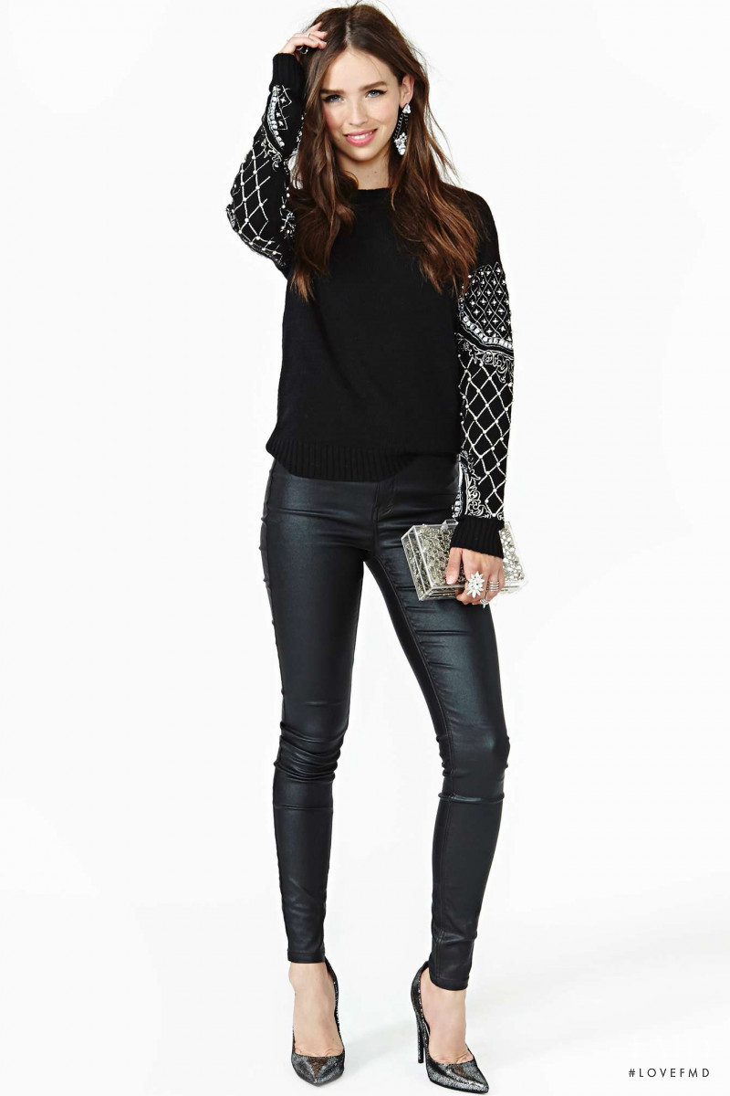 Carolina Sanchez featured in  the Nasty Gal catalogue for Winter 2013