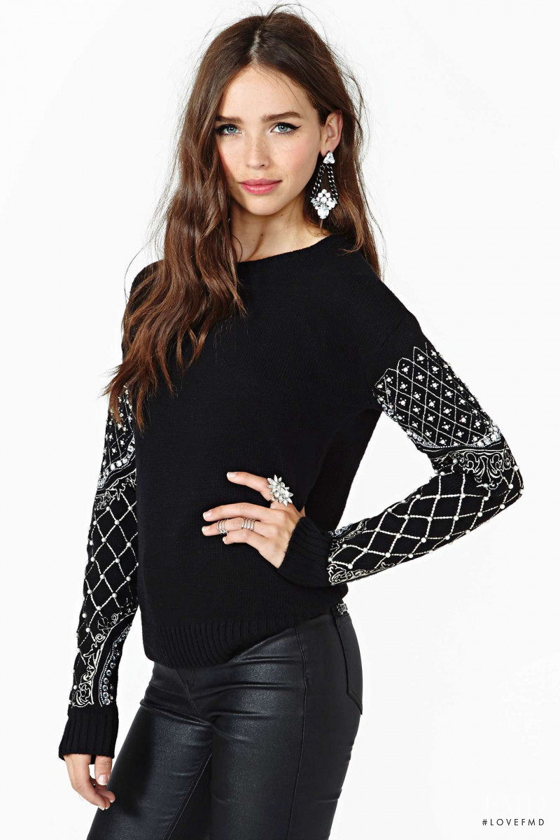 Carolina Sanchez featured in  the Nasty Gal catalogue for Winter 2013