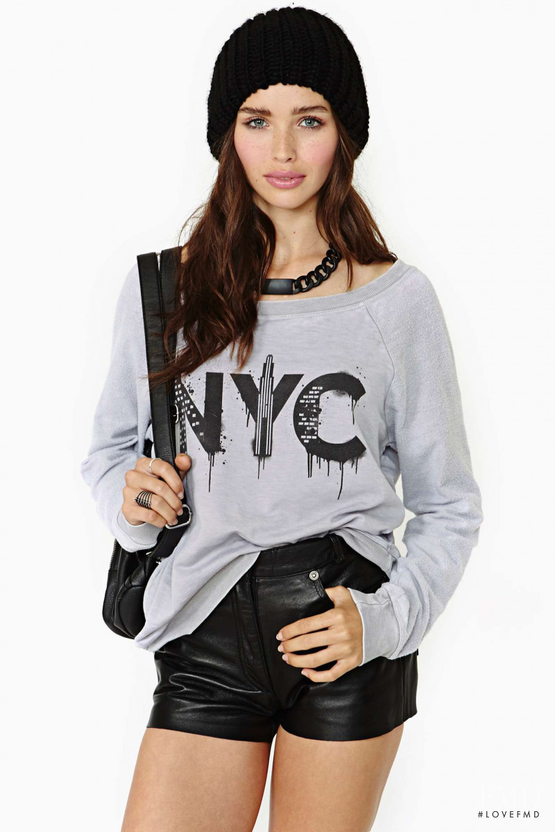 Carolina Sanchez featured in  the Nasty Gal catalogue for Winter 2013