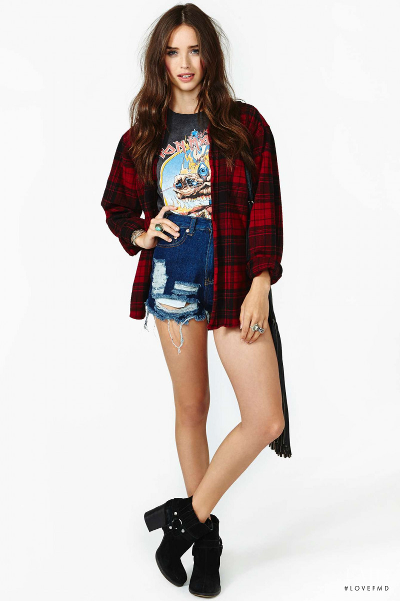 Carolina Sanchez featured in  the Nasty Gal catalogue for Winter 2013