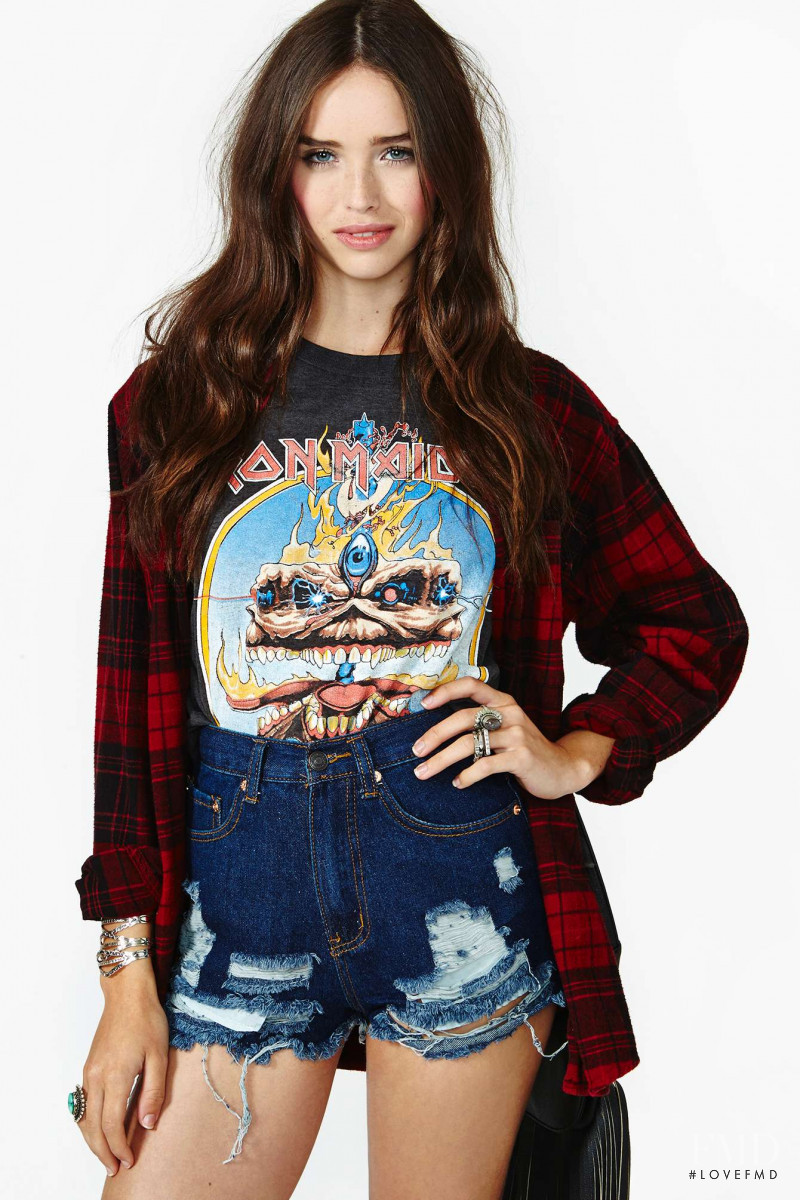 Carolina Sanchez featured in  the Nasty Gal catalogue for Winter 2013