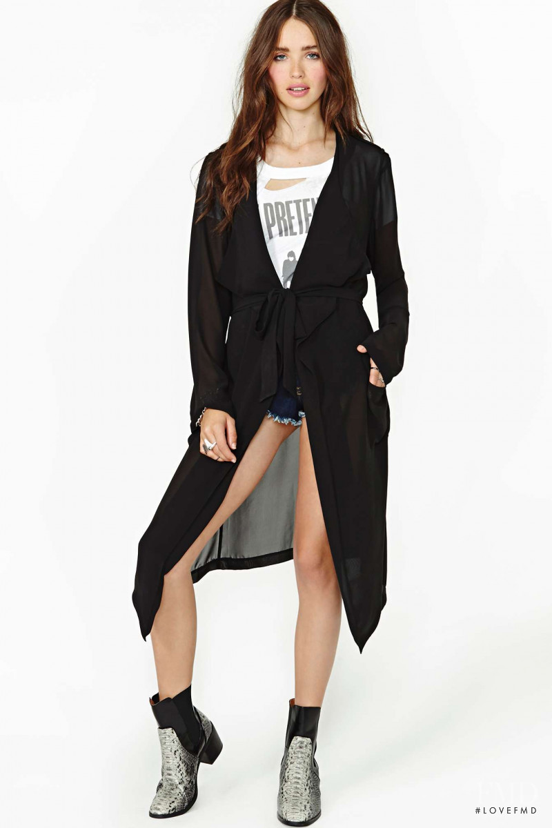 Carolina Sanchez featured in  the Nasty Gal catalogue for Winter 2013