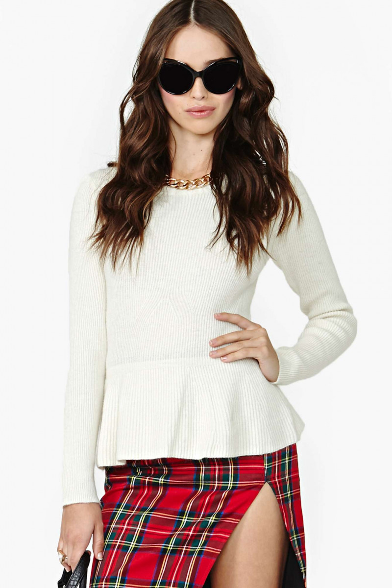 Carolina Sanchez featured in  the Nasty Gal catalogue for Winter 2013