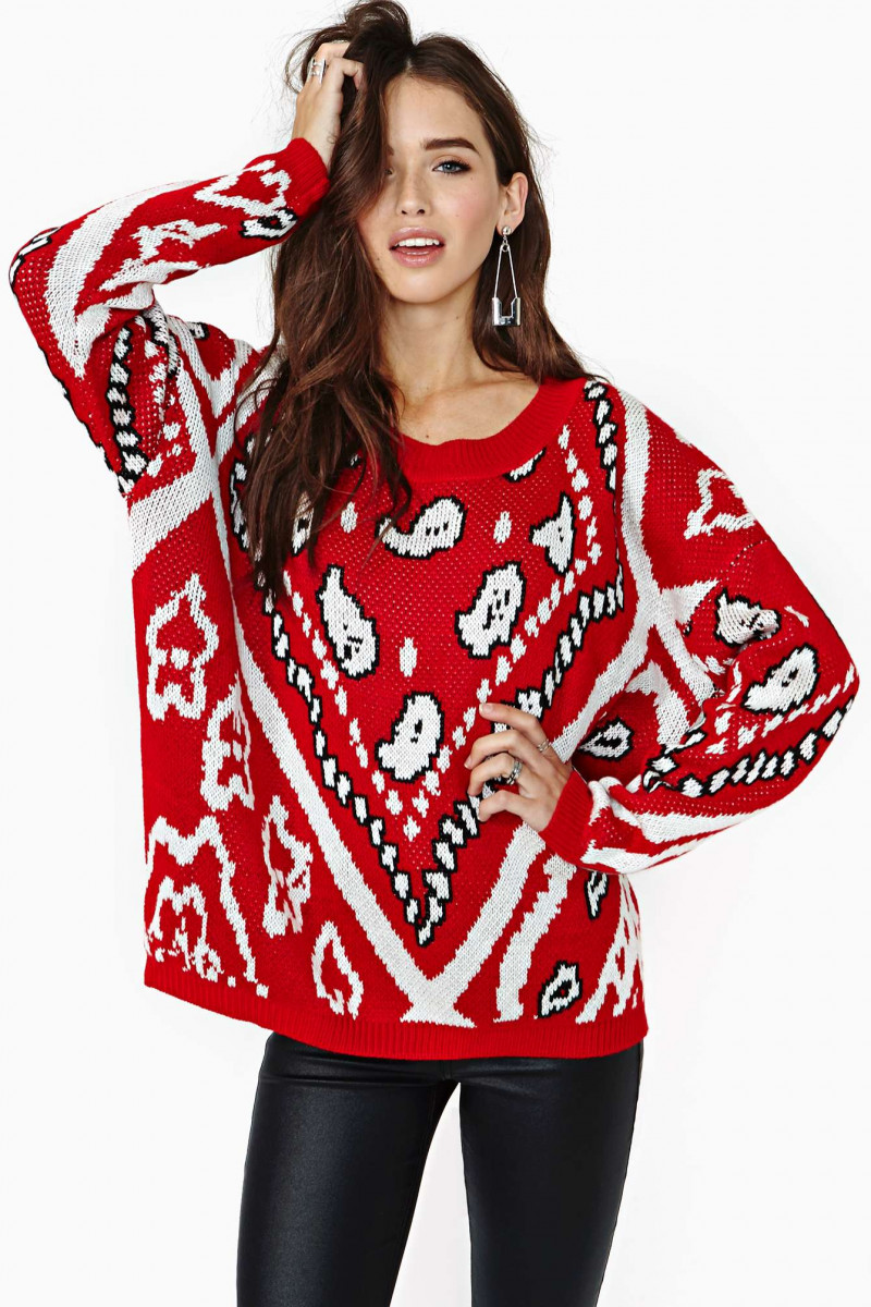 Carolina Sanchez featured in  the Nasty Gal catalogue for Winter 2013