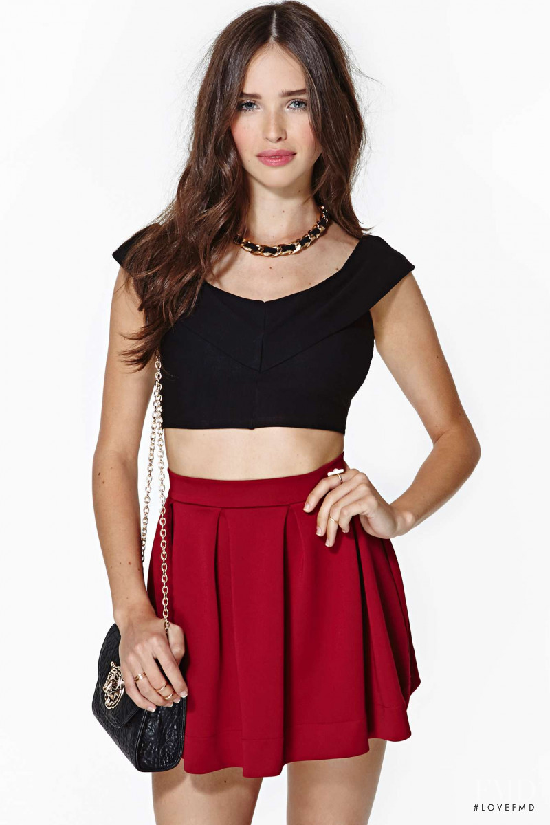 Carolina Sanchez featured in  the Nasty Gal catalogue for Winter 2013