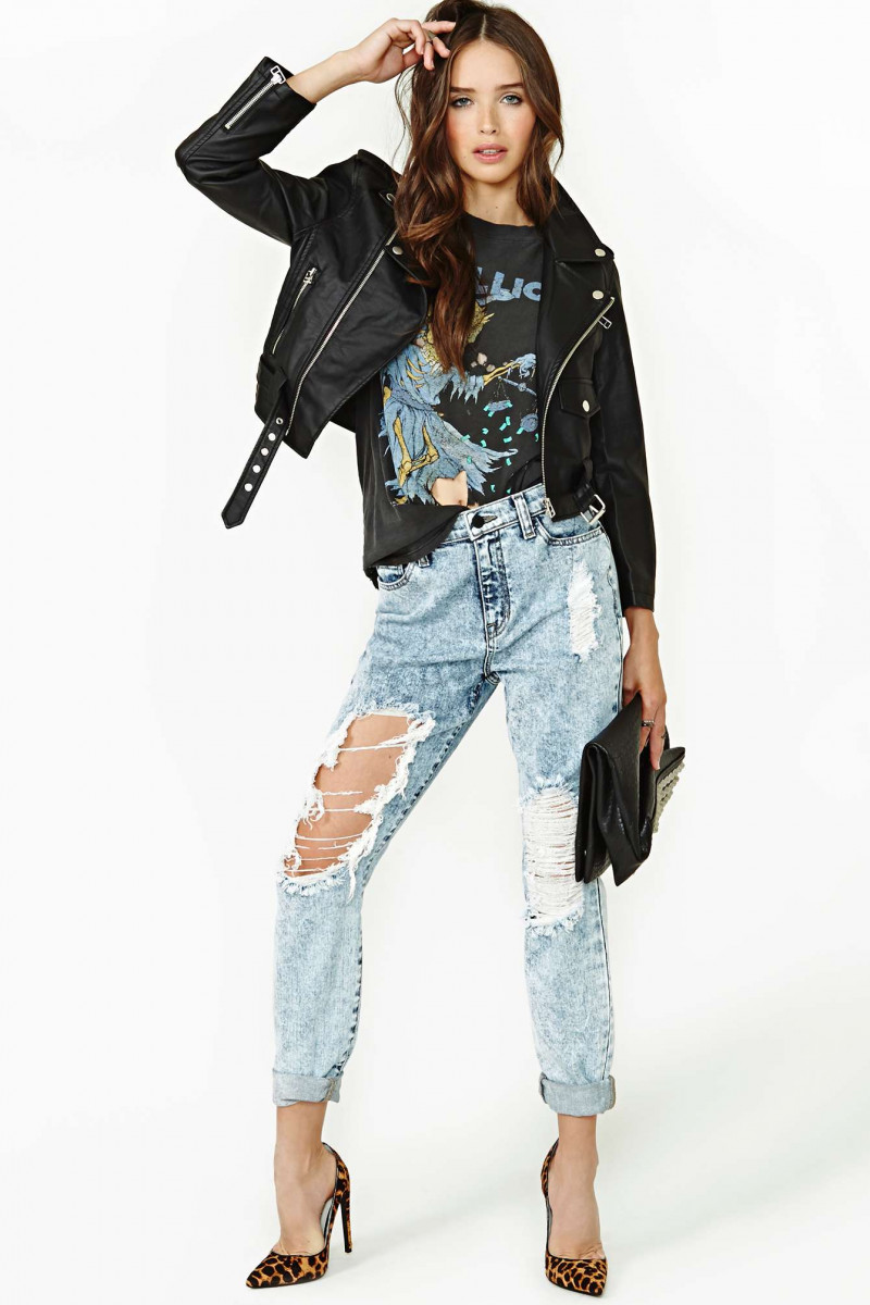 Carolina Sanchez featured in  the Nasty Gal catalogue for Winter 2013