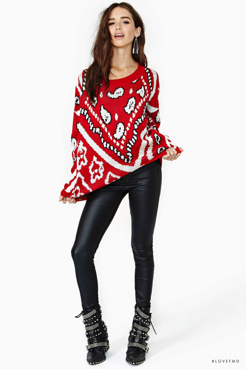 Carolina Sanchez featured in  the Nasty Gal catalogue for Winter 2013