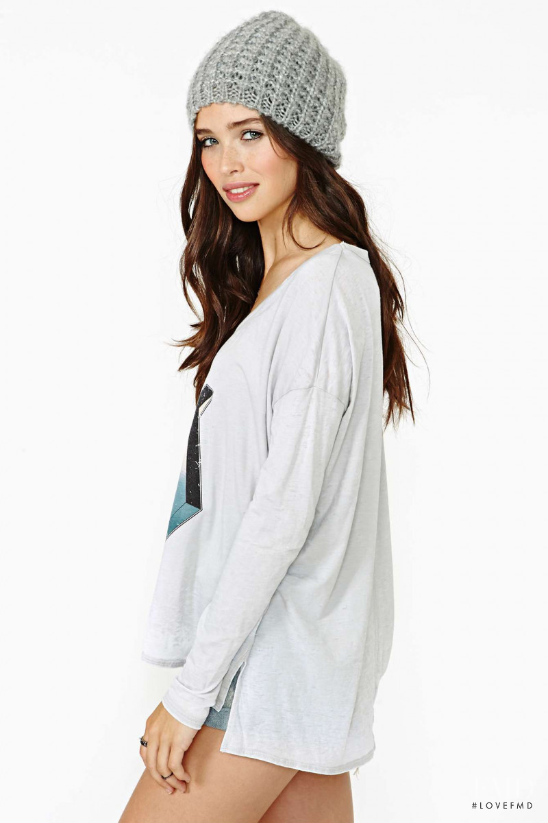 Carolina Sanchez featured in  the Nasty Gal catalogue for Winter 2013