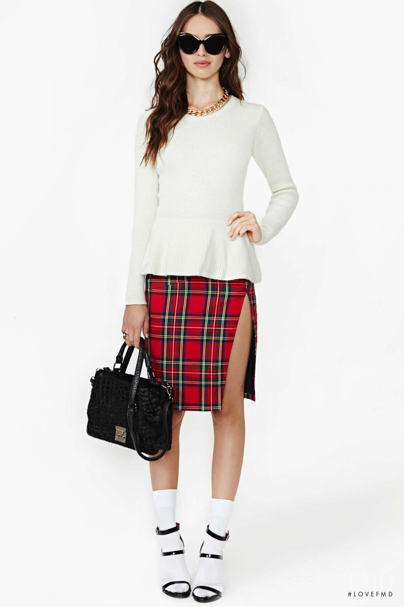 Carolina Sanchez featured in  the Nasty Gal catalogue for Winter 2013