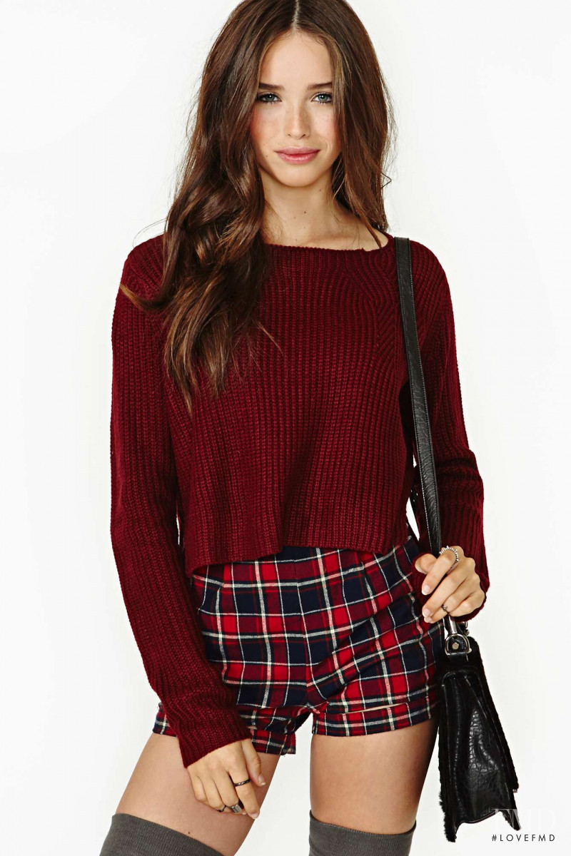 Carolina Sanchez featured in  the Nasty Gal catalogue for Winter 2013